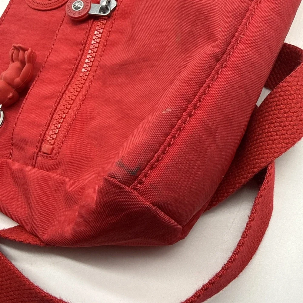 Kipling Angie Crossbody Bag Red Nylon Lightweight Purse